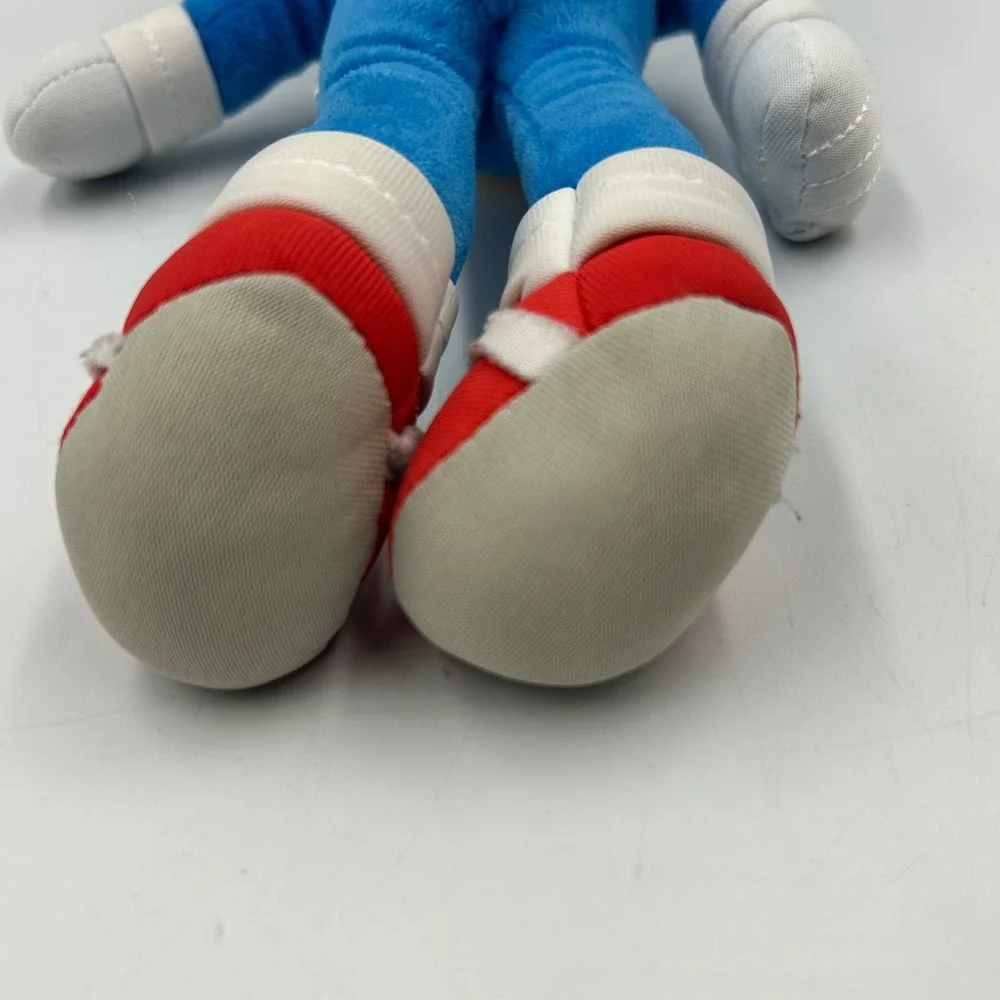 Sega Sonic the Hedgehog Plush Blue Small Movie Version EUC 10 T x 4 x 4 in